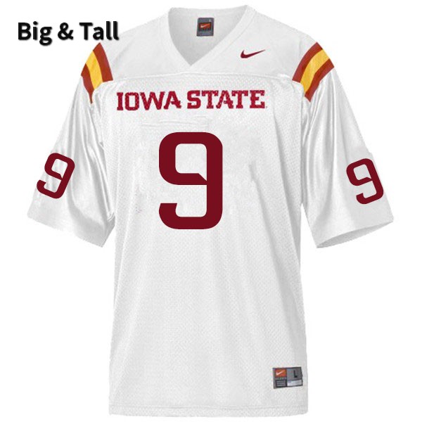 Iowa State Cyclones Men's #9 Will McDonald Nike NCAA Authentic White Big & Tall College Stitched Football Jersey GX42H41JK